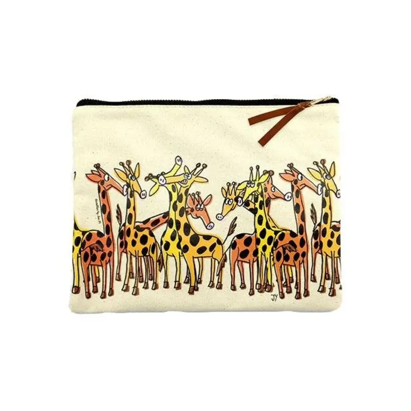The Animal Project Canvas Pouch (Giraffes By Jun-Yi)