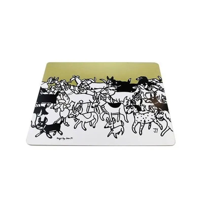 The Animal Project Placemats (Dogs In Gold By Jun-Yi)