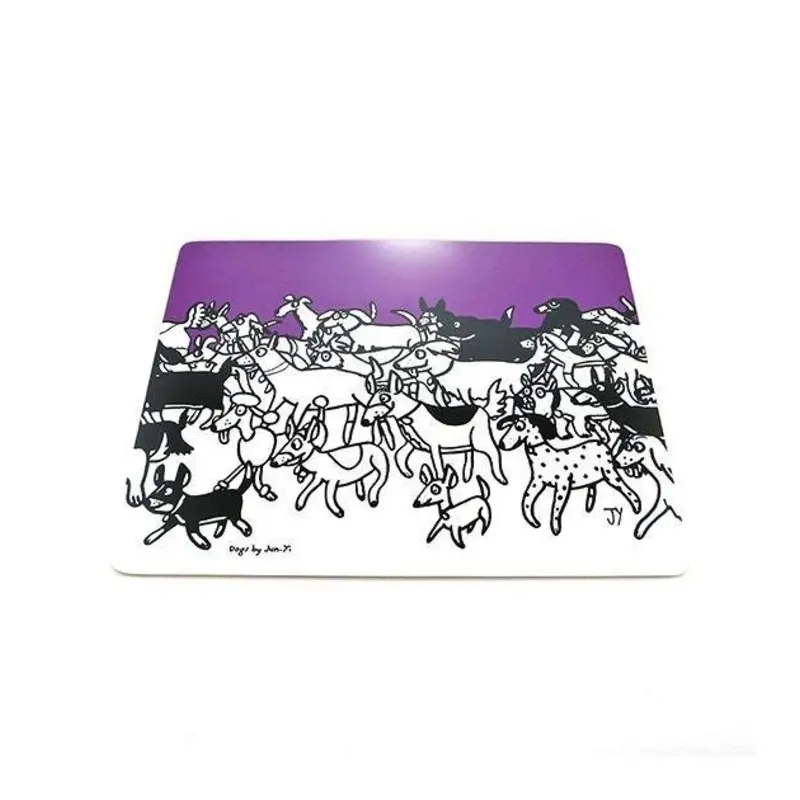 The Animal Project Placemats (Dogs In Plum By Jun-Yi)