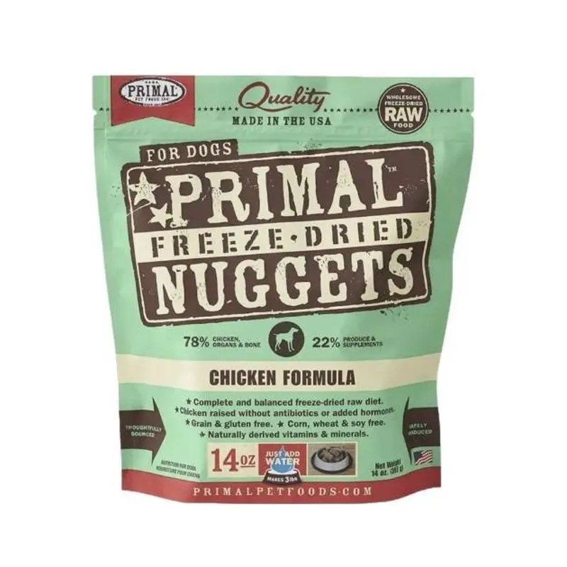 Primal Freeze Dried Nuggets Chicken Formula Dog Food
