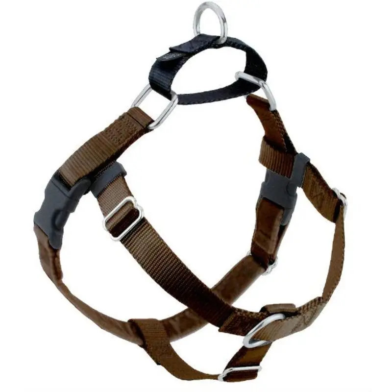 Freedom No-Pull Harness & Leash (Brown/Black) For Dogs