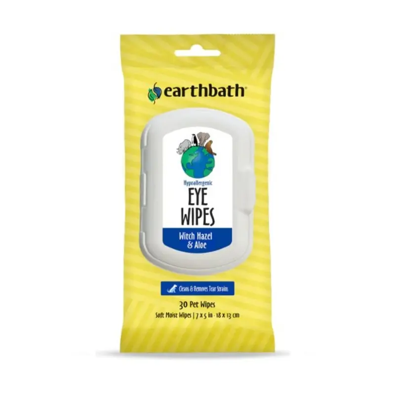 Earthbath Hypoallergenic Eye Wipes for Dogs and Cats