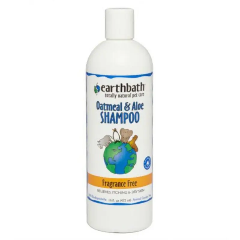 Earthbath Oatmeal & Aloe Fragrance Free Shampoo For Cats & Dogs