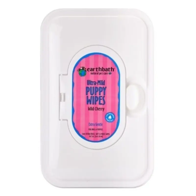Earthbath Puppy (Cherry Fragrance) Wipes For Dogs