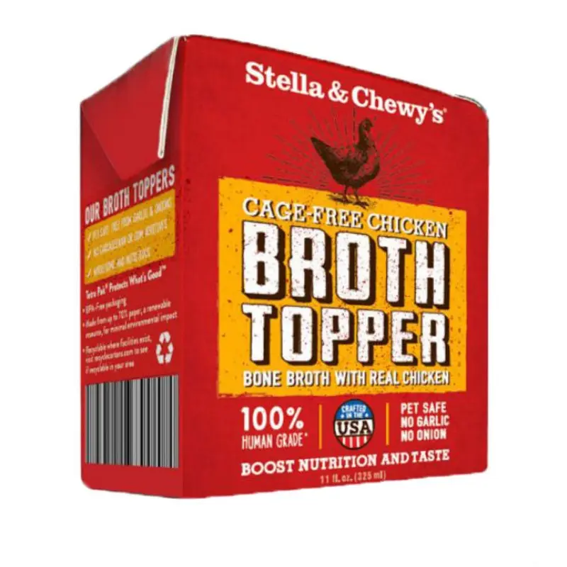 Stella & Chewys Broth Topper - Cage-Free Chicken Wet Dog Food Mixer