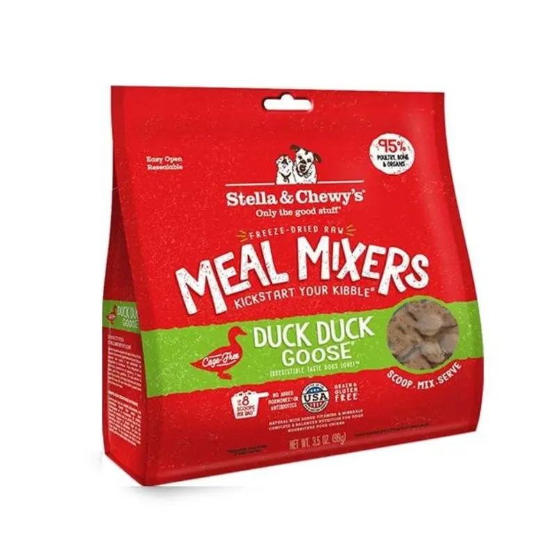 Stella & Chewys Freeze Dried Meal Mixers (Duck Duck Goose) for Dogs