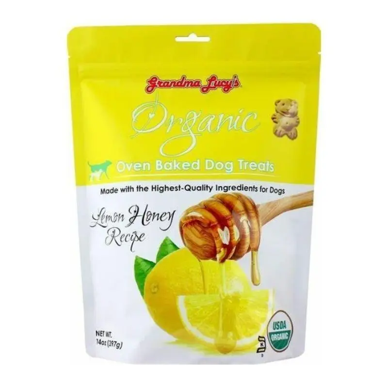 Grandma Lucys Organic Oven Baked Honey Lemon Dog Treats