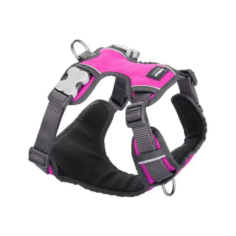 Red Dingo Padded Dog Harness (Hot Pink)
