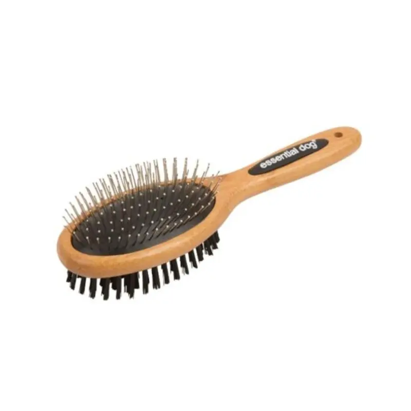 Essential Dog Natural Bamboo Two-Sided Brush For Dogs