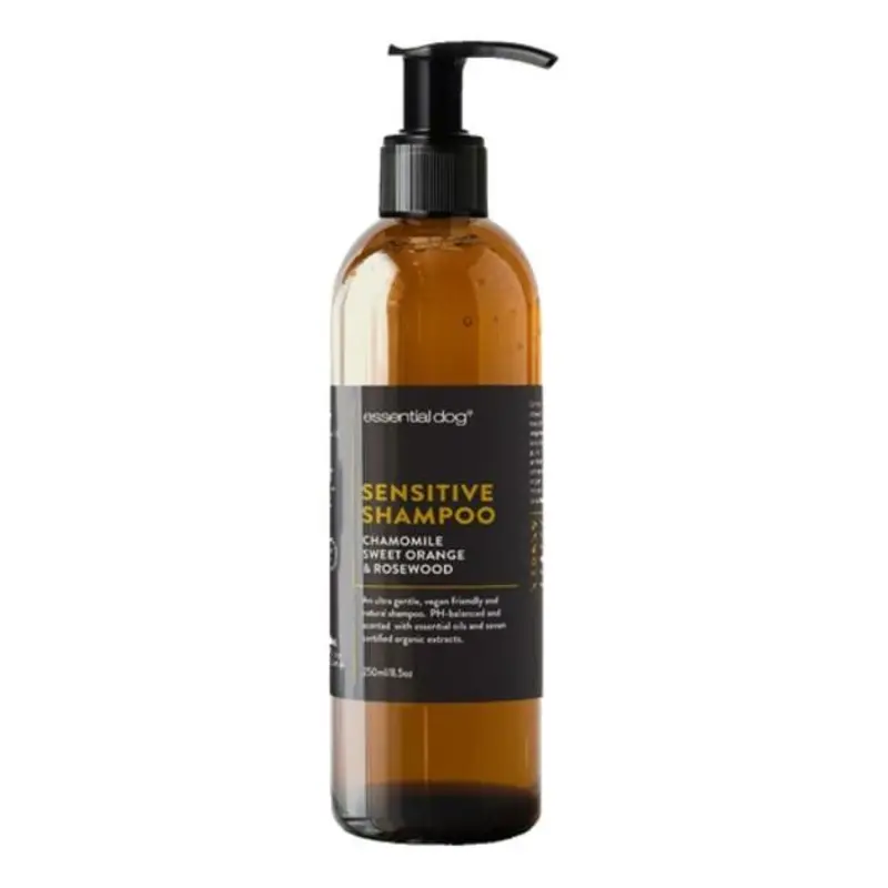 Essential Dog Shampoo (Chamomile, Sweet Orange & Rosewood) for Sensitive Dogs