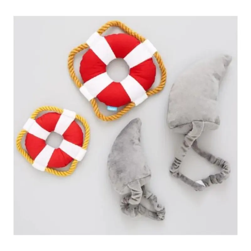 20% OFF: BarkShop Great White Bark Wearable Dog Plush Toy Set
