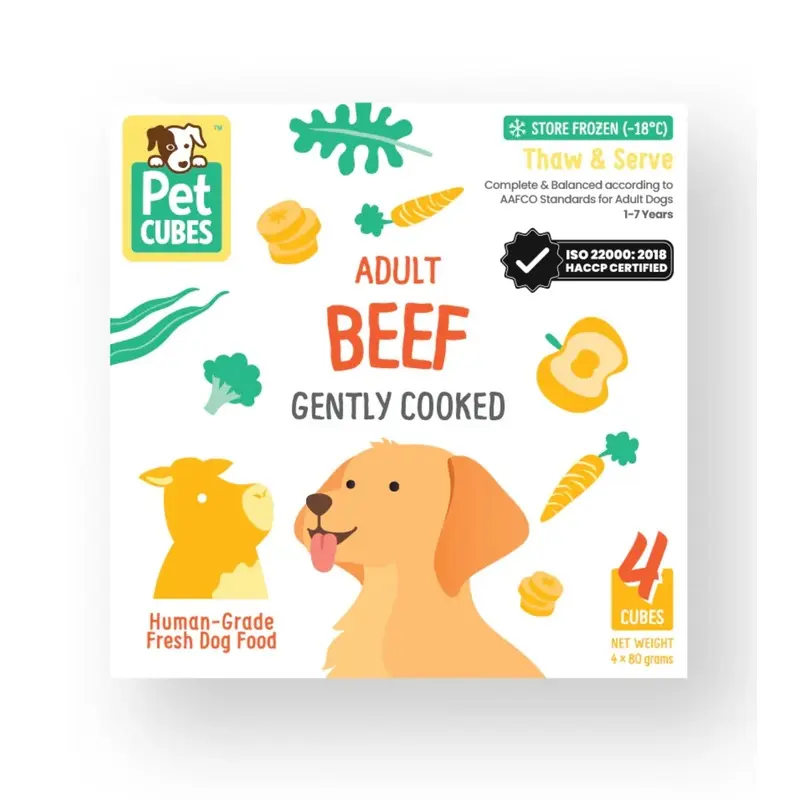 PetCubes Cooked Dog Food (Beef)