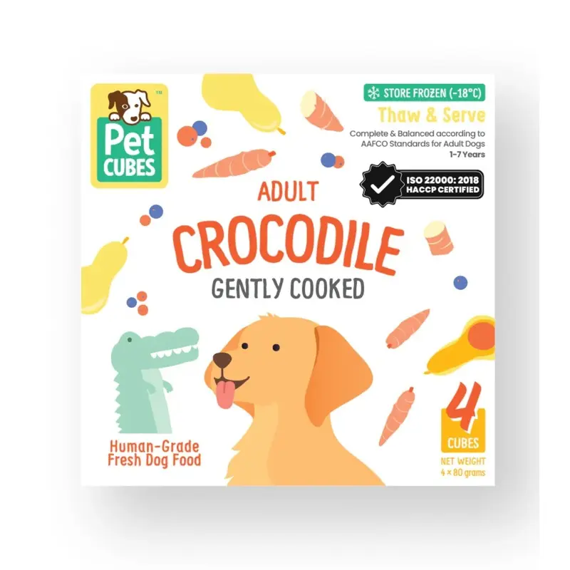 PetCubes Cooked Dog Food (Crocodile)