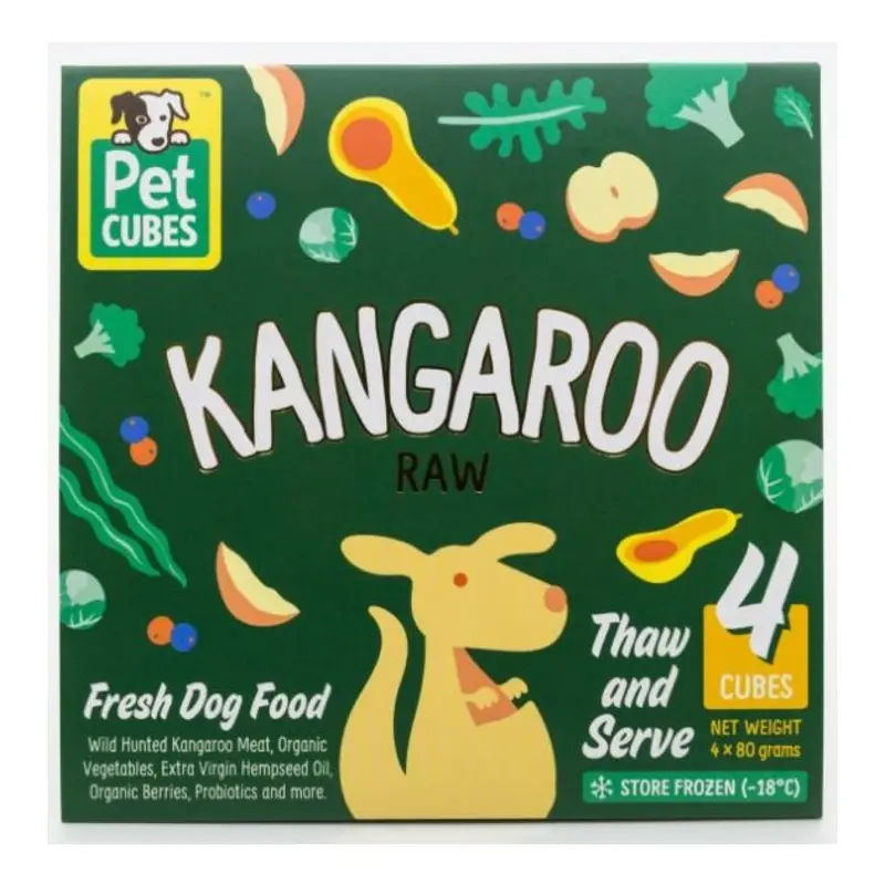 PetCubes Raw Dog Food (Kangaroo)