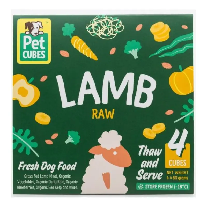 PetCubes Raw Dog Food (Lamb)