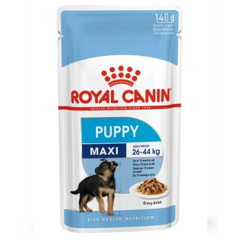 GIFT WITH PURCHASE >$120: Royal Canin MAXI Pouch Wet Dog Food (PUPPY)