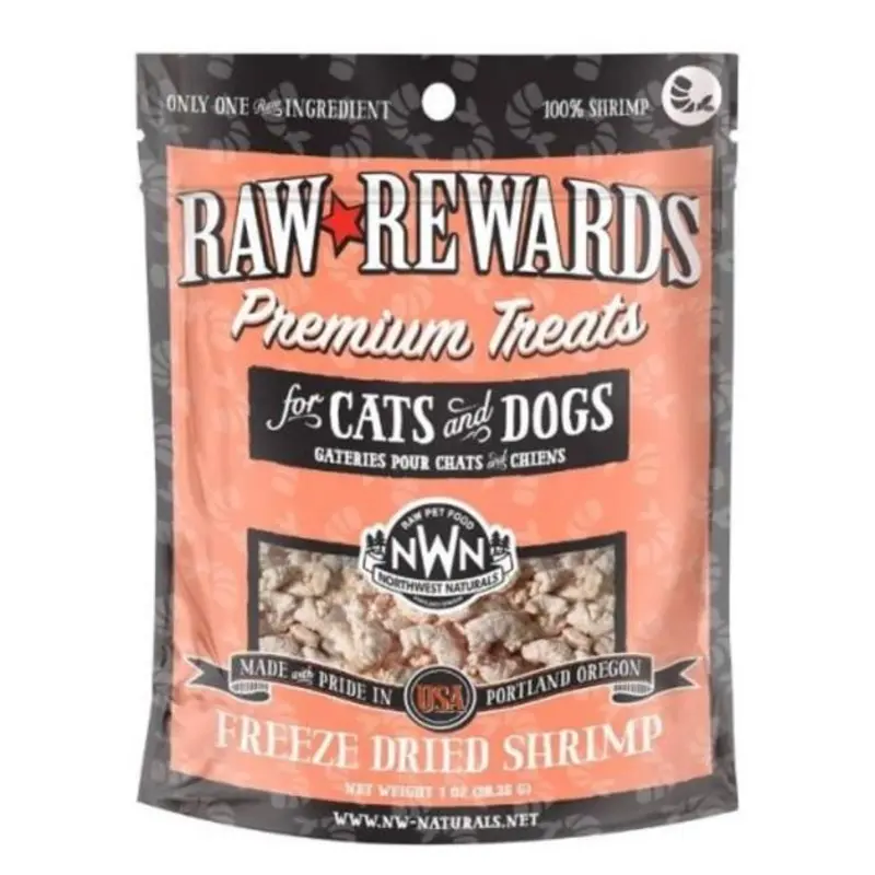 Northwest Naturals Raw Rewards Shrimp Freeze-Dried Cat & Dog Treats
