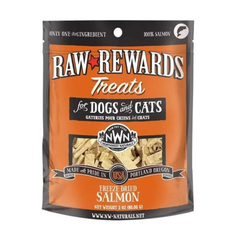 Northwest Naturals Raw Rewards Wild Caught Salmon Cat & Dog Treats