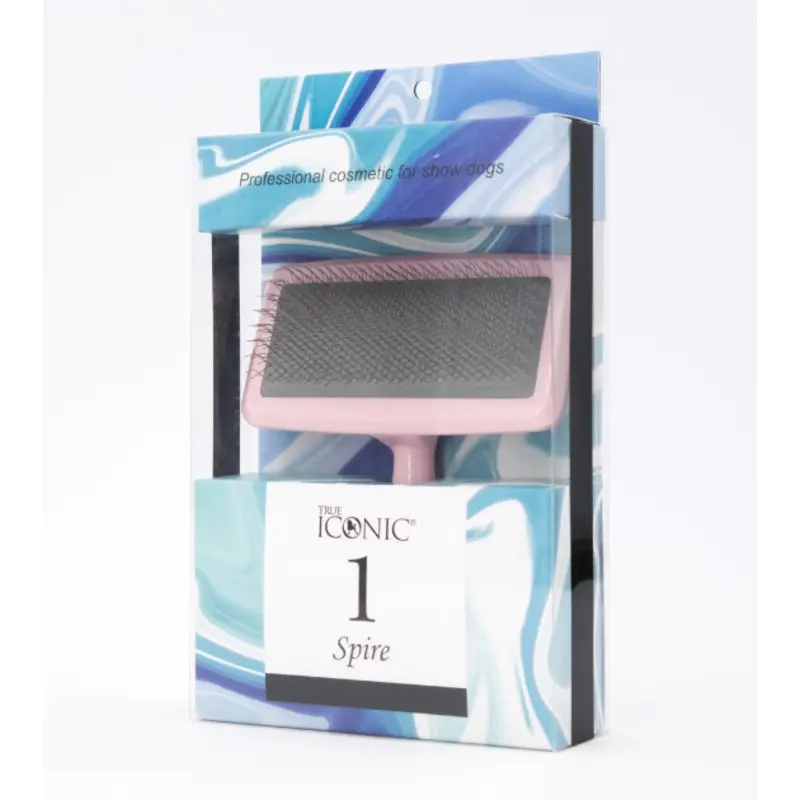 TRUE ICONIC Spire No.1 Slicker Brush (Pink)