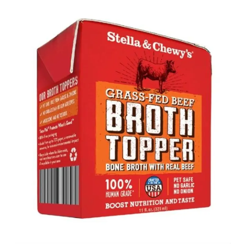 Stella & Chewys Broth Topper Grass-Fed Beef Bone Wet Dog Food Mixer