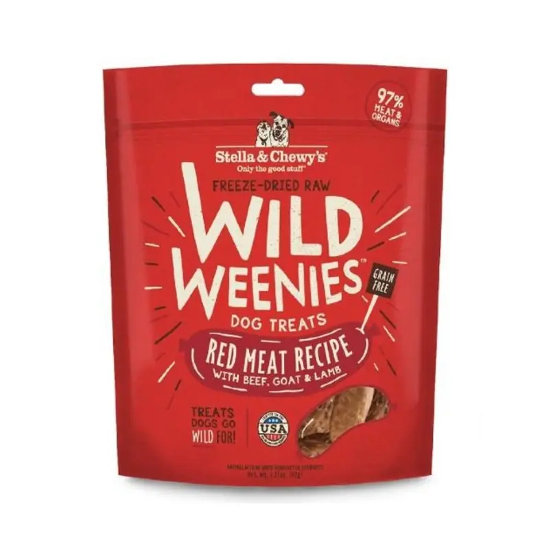 Stella & Chewys Wild Weenies (Red Meat) Freeze Dried Dog Treats