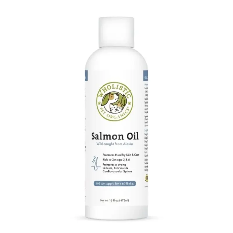 Wholistic Pet Organics Wild Caught Salmon Oil Dog Supplements