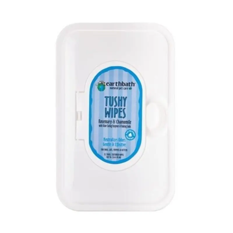 Earthbath Tushy Cat & Dog Wipes