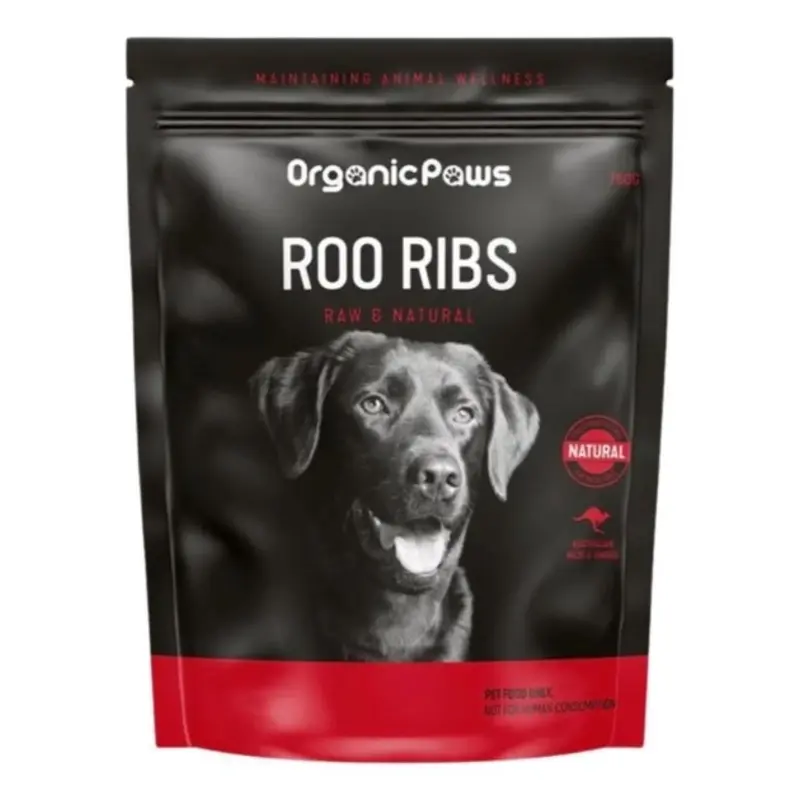 Organic Paws Roo Ribs Frozen Raw Dog Food
