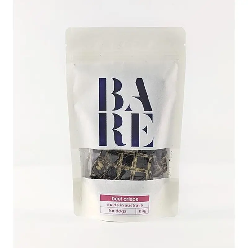 20% OFF: BARE Australian Premium Beef Crisps Dog Treats