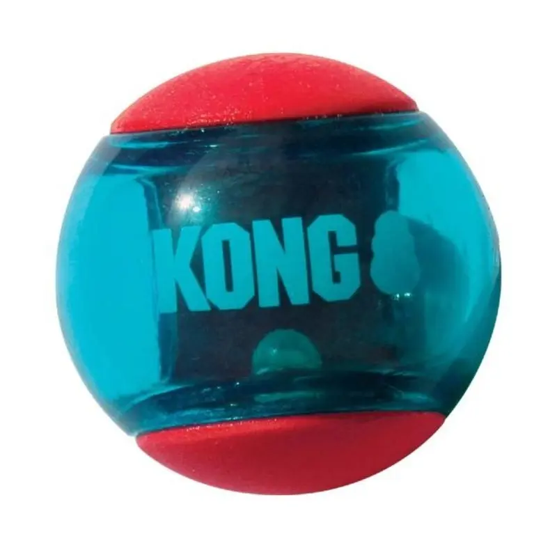 Kong Squeezz Action (Red) Ball Dog Toy