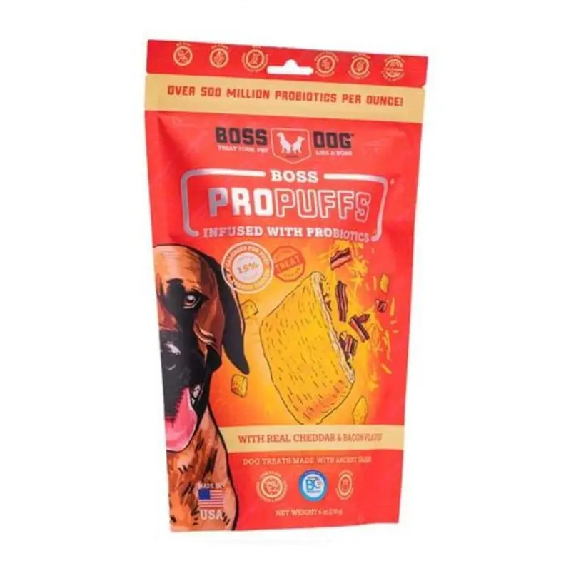Boss Dog Propuffs Infused With Probiotics Dog Treats (Cheddar & Bacon)