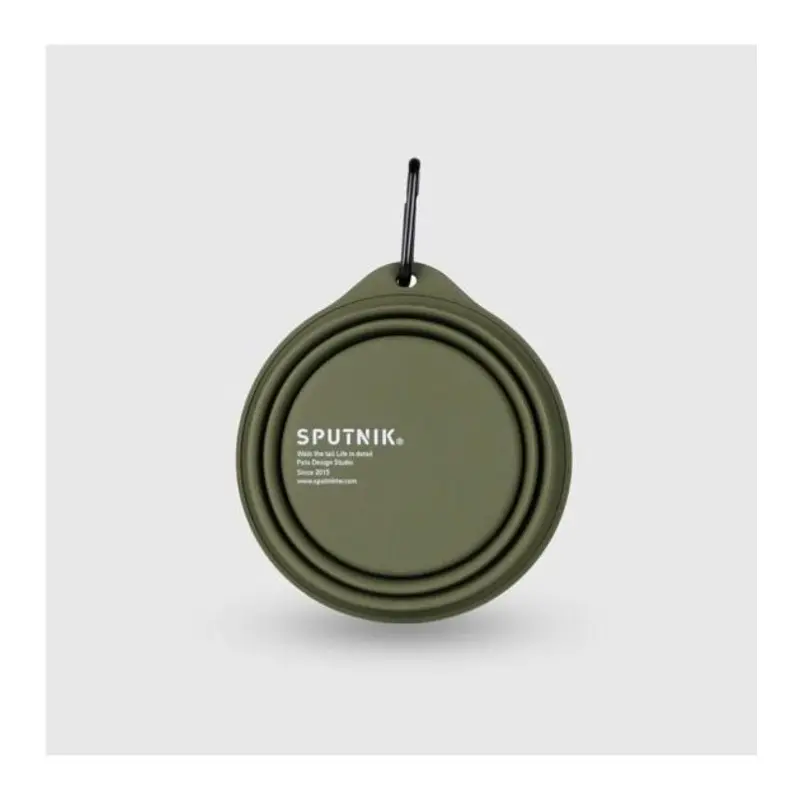 Sputnik Collapsible (Green) Travel Dog Bowl