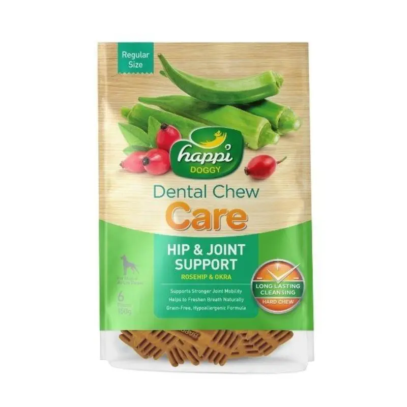 Happi Skippi (Happi Doggy) CARE Dental Dog Chews (Hip & Joint Support)