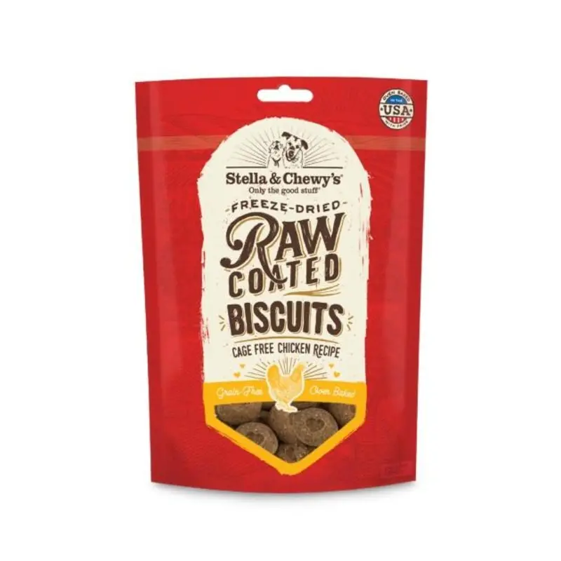 Stella & Chewys Raw Coated Biscuits (Chicken) Dog Treats
