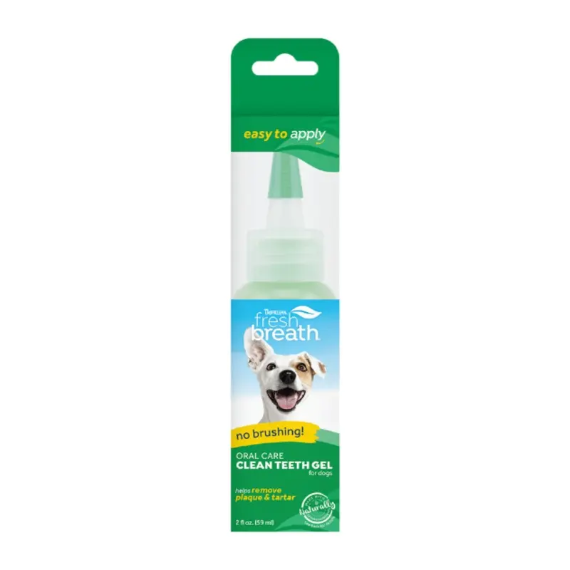 TropiClean Fresh Breath No Brushing Oral Care Clean Teeth Gel for Dogs