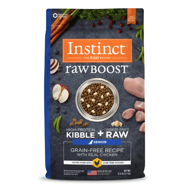 Instinct Raw Boost Grain-Free Kibble with Real Chicken Senior Dog Dry Dog Food