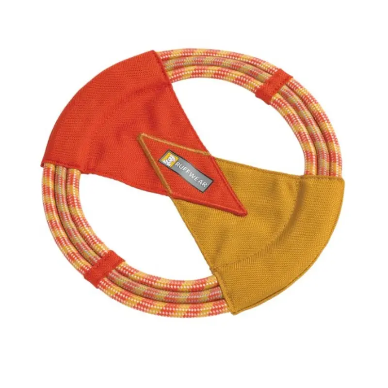 Ruffwear Pacific Ring Fling, Fetch & Tug Dog Toy (Sockeye Red)