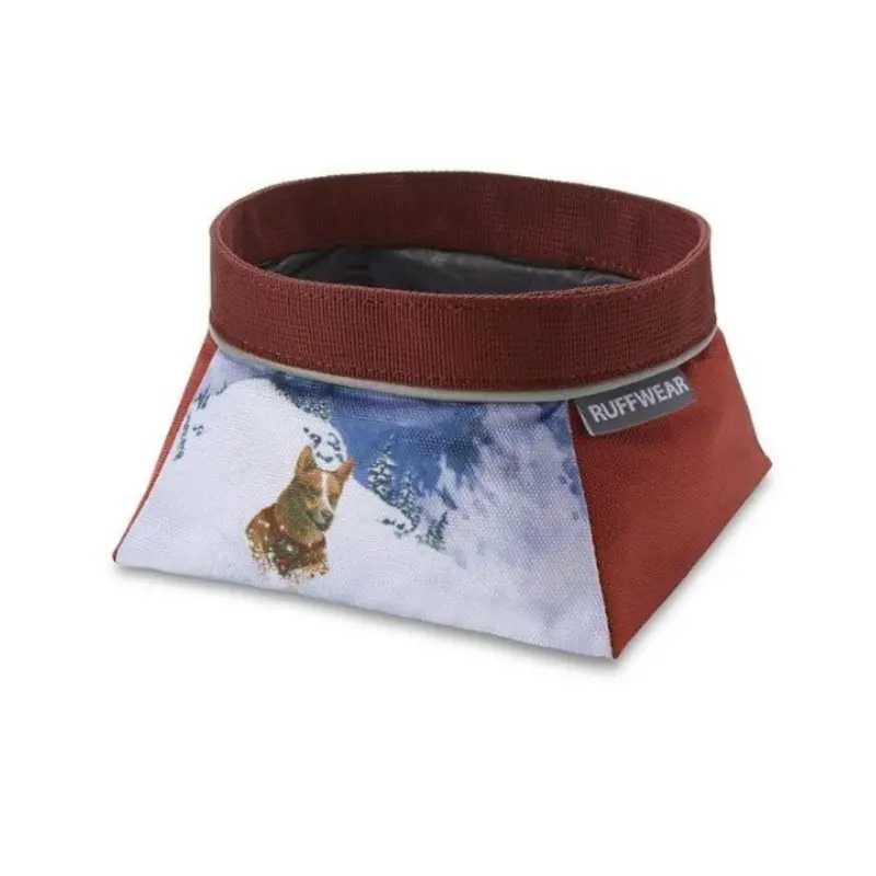 Ruffwear Quencher Artisst Series Packable Food & Water Dog Bowl (Mount Bailey)