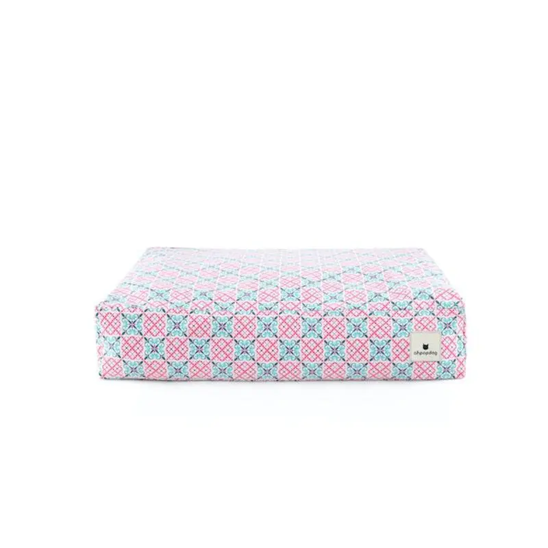 Ohpopdog Peranakan Inspired Bibik Pink 14 Microbeads Dog Bed (Cover Only)