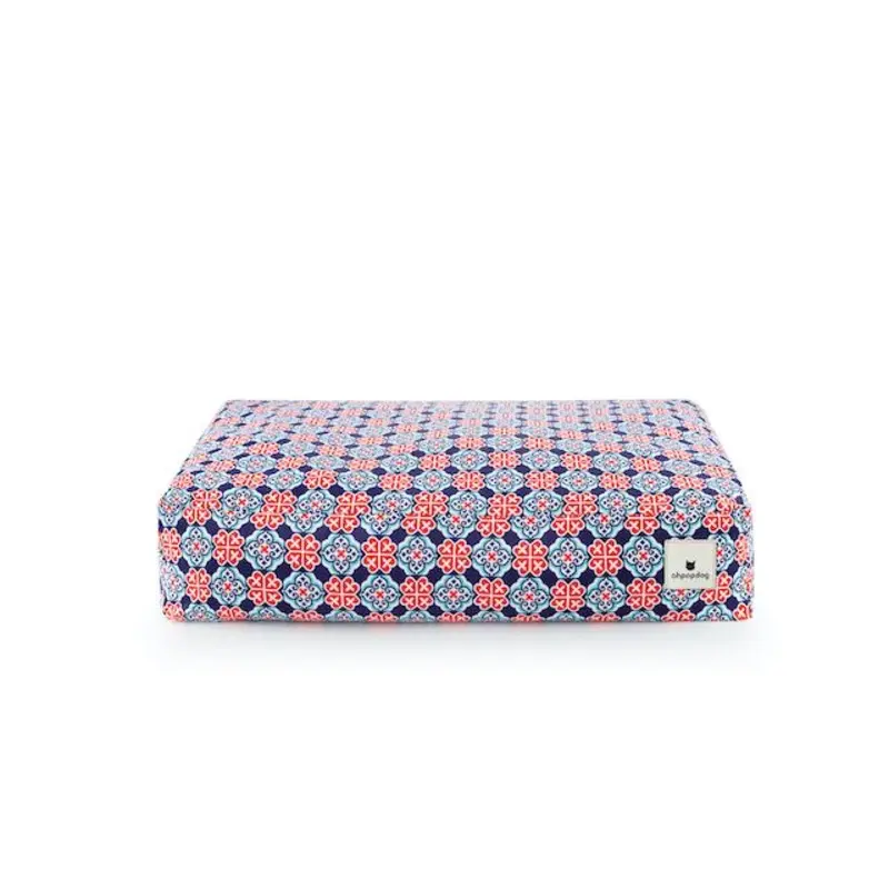 Ohpopdog Peranakan Inspired Royal Blue 150 Microbeads Dog Bed (Cover Only)