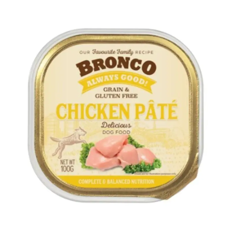 Bronco Grain & Gluten Free Casserole Tray Wet Dog Food (Chicken Pt)