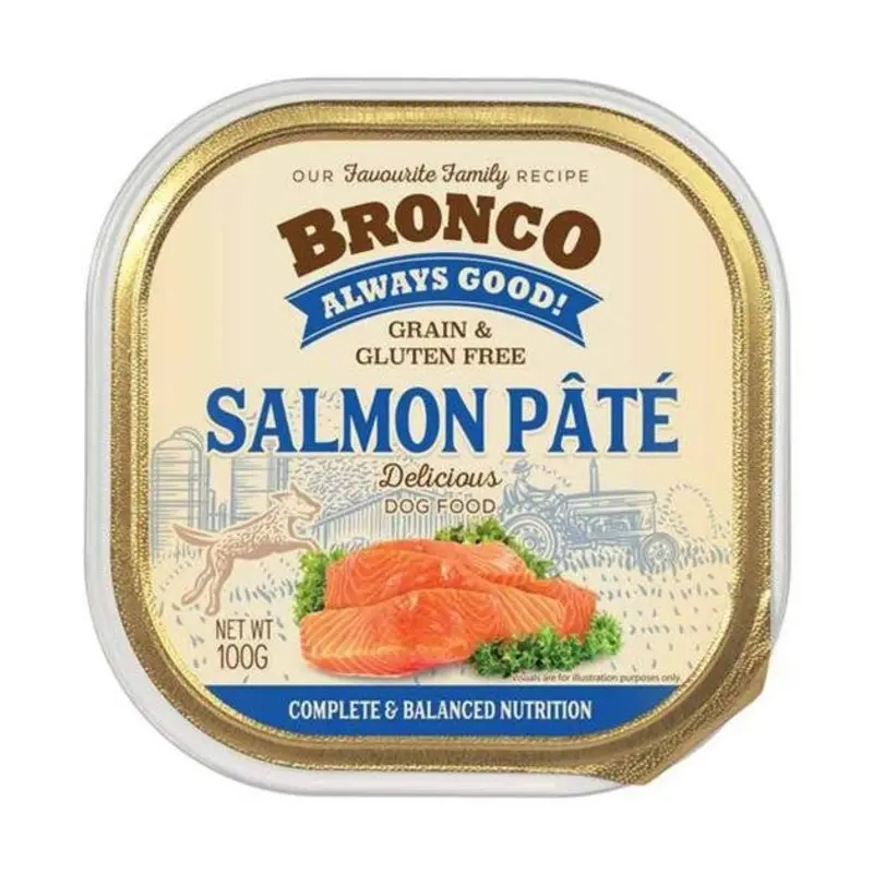 Bronco Grain & Gluten Free Casserole Tray Wet Dog Food (Salmon Pt)