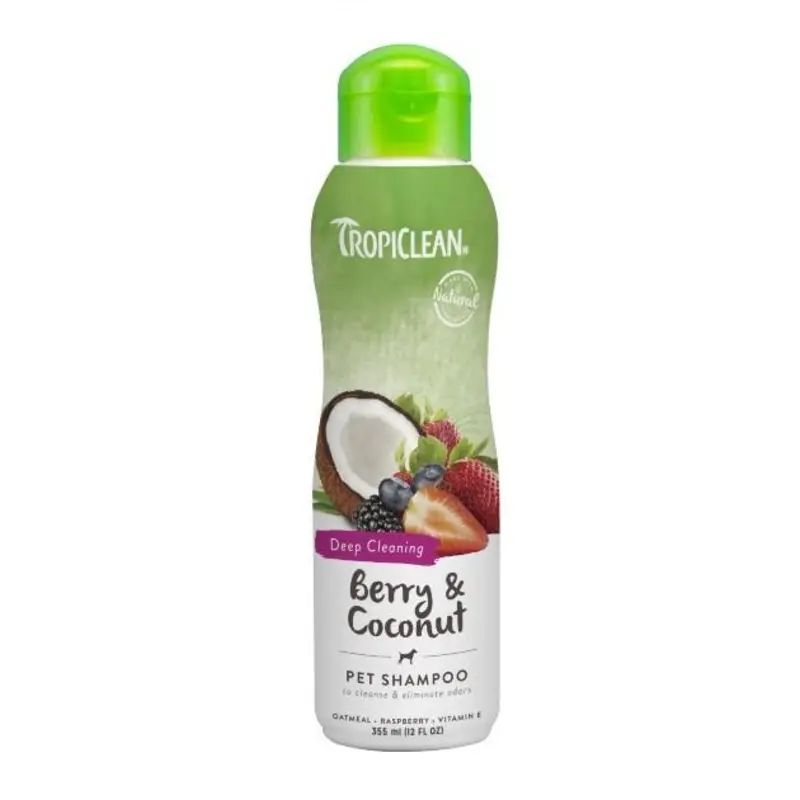 TropiClean Berry & Coconut Pet Shampoo (Deep Cleaning)