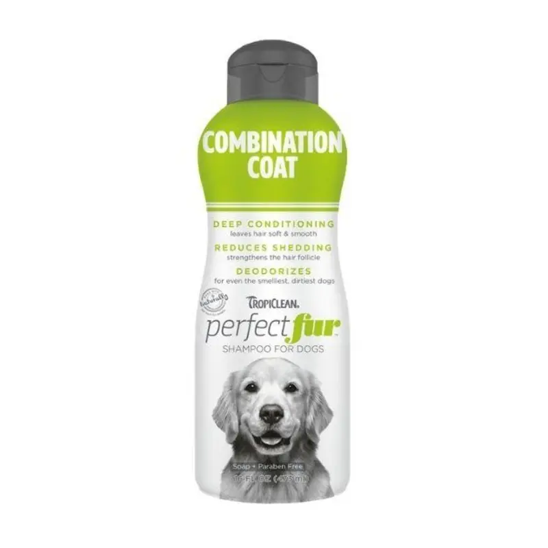 TropiClean PerfectFur Combination Coat Shampoo for Dogs