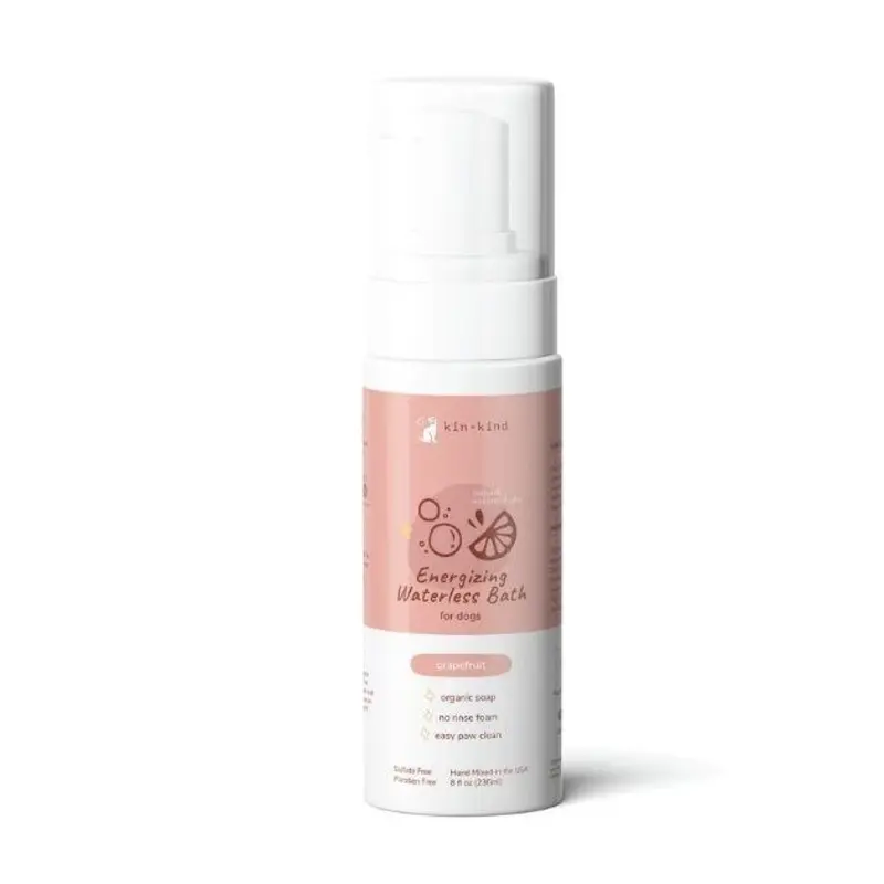 Kin+Kind Energizing Grapefruit Waterless Bath for Dogs