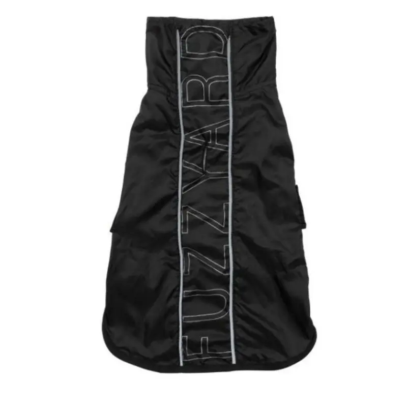 Fuzzyard Osaka Raincoat (Black) For Dogs