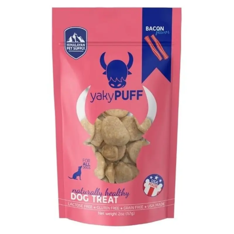 Himalayan Pet Supply Yaky Puff Bacon Dog Treats