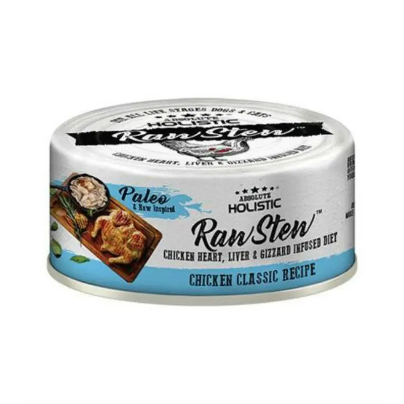 Absolute Holistic Raw Stew Chicken Classic Wet Cat & Dog Food