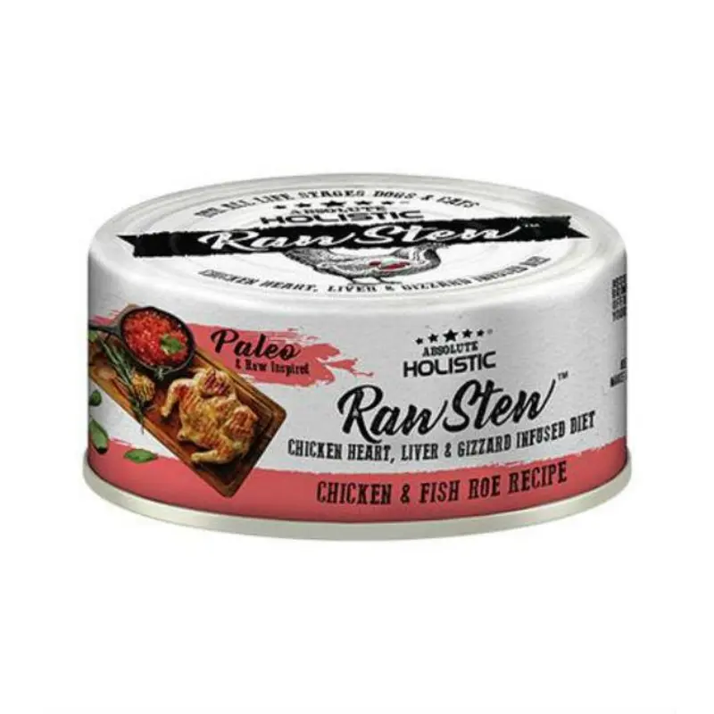Absolute Holistic Raw Stew Chicken & Fish Roe Wet Cat & Dog Food