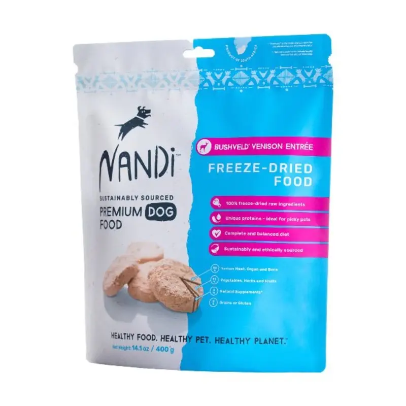 Nandi Freeze-Dried Bushveld Venison Entree Dog Food